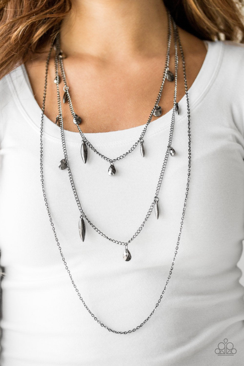 Bravo Bravado - Black/Gunmetal necklace