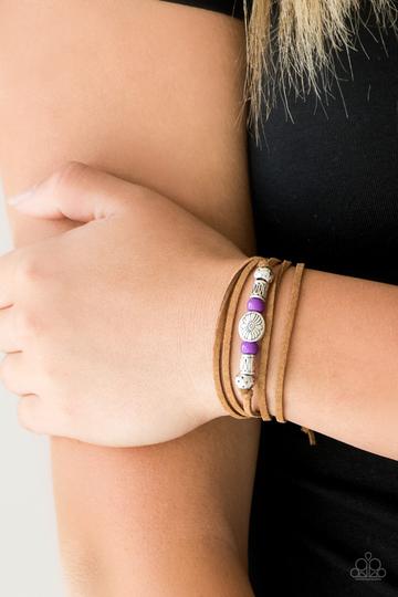 Clear A Path - Purple urban bracelet