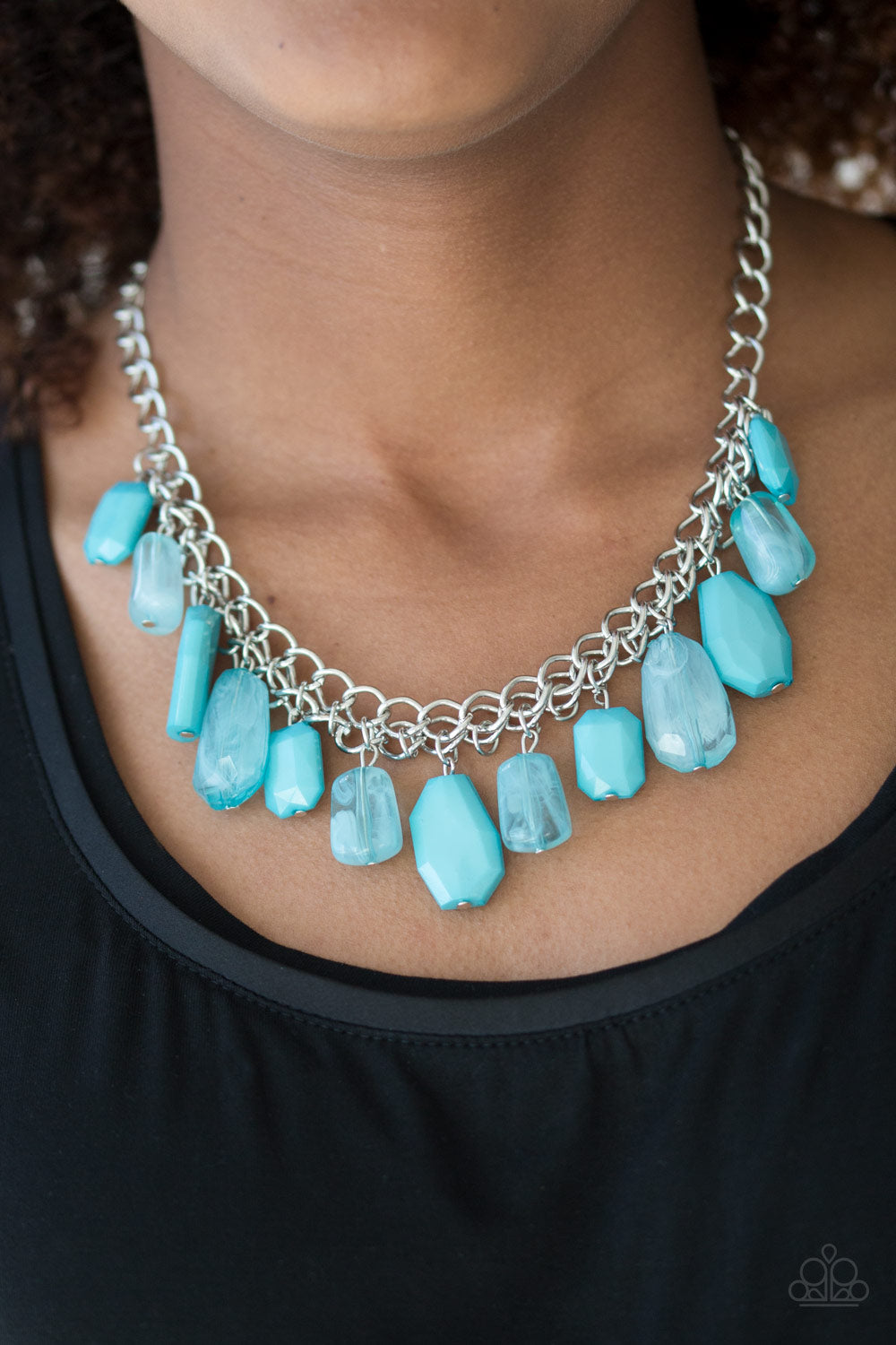 Glacier Goddess - Blue necklace