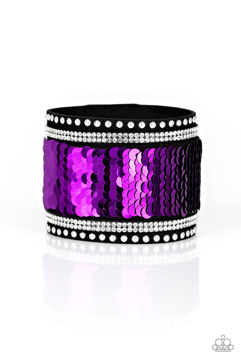 MERMAIDS Have More Fun - Purple sequin bracelet