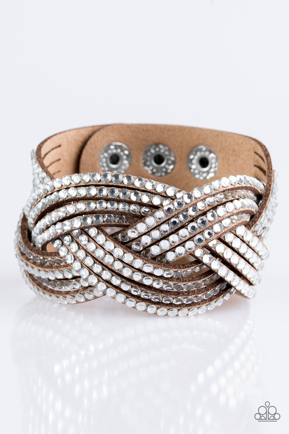 Top Class Chic - Brown wrap bracelet