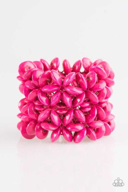 Hawaii Haven - Pink wood bracelet