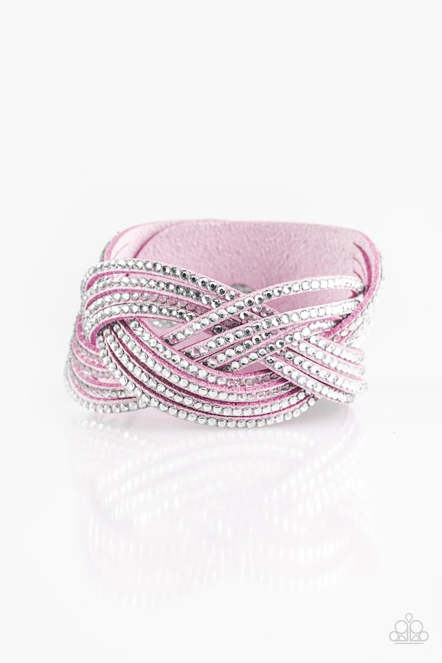 Big City Shimmer - Purple wrap bracelet
