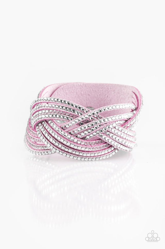 Big City Shimmer - Purple wrap bracelet
