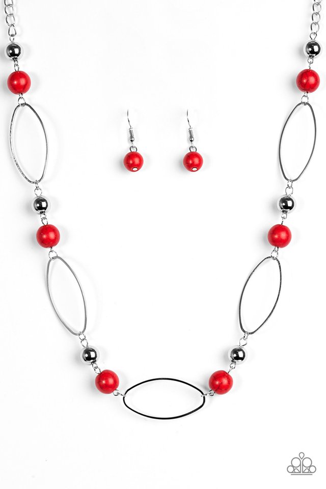 Simple Stonework - Red necklace