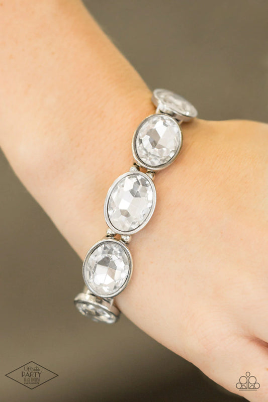 DIVA In Disguise - White gem bracelet