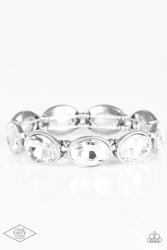 DIVA In Disguise - White gem bracelet