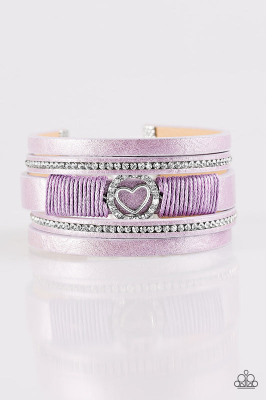 It Takes Heart - Purple bracelet