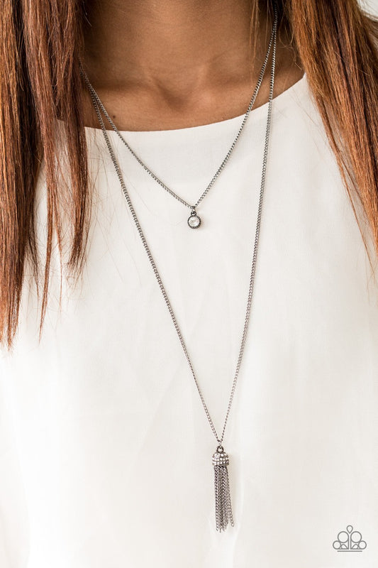 Minimal Millennial - black/gunmetal necklace