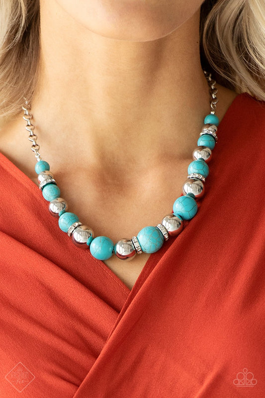 The Ruling Class - Blue/Turquoise necklace