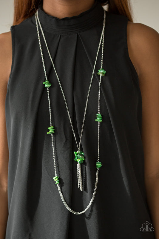 Cliff Cache - Green necklace set