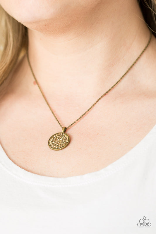 Believe In Glitter - Brass necklace