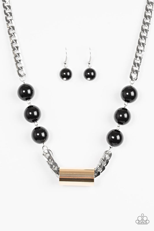 All About Attitude - Black/Mixed Metal necklace