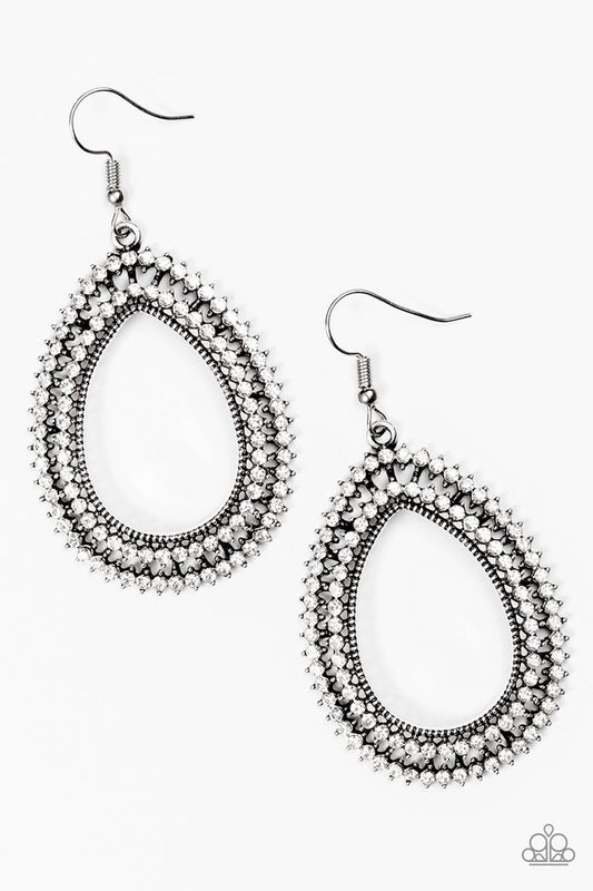 Award Show Sparkle - White earrings