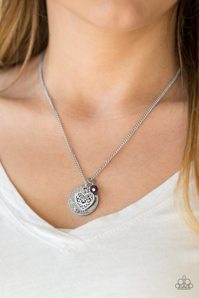 A Show Of Good Faith - Purple necklace