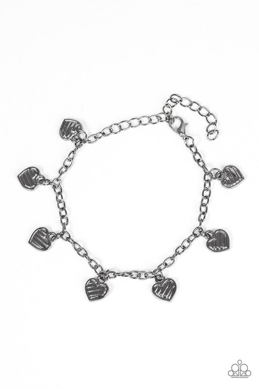 Straight Through The Heart - Black/Gunmetal bracelet