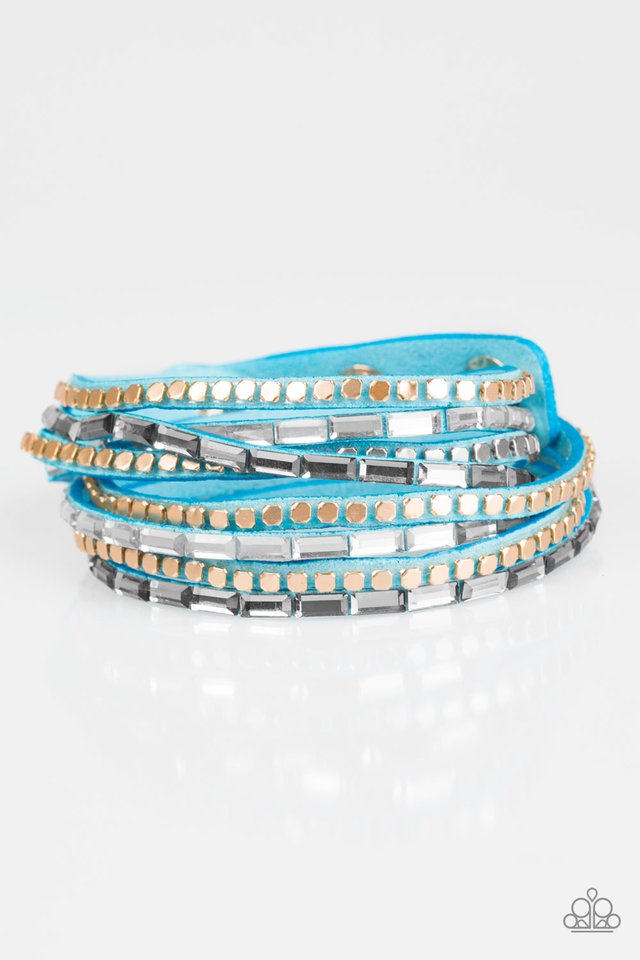 This Time With Attitude - Blue wrap bracelet