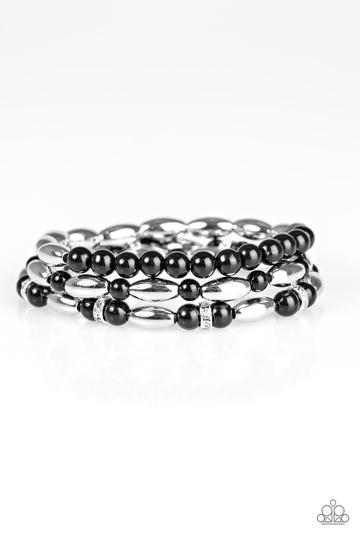 Chic Contender - Black Bracelet