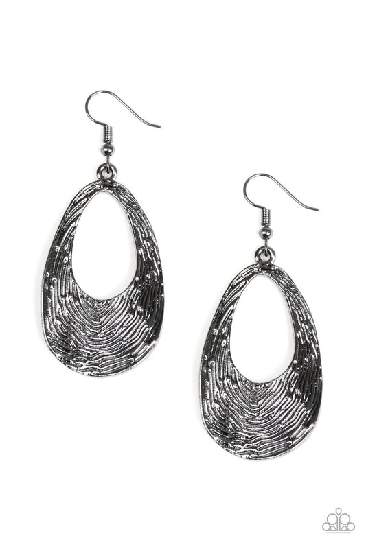 Mean Sheen - Gunmetal earrings