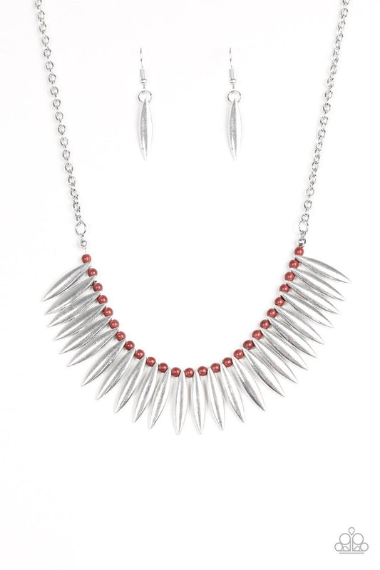 Tameless Tigress - Brown necklace