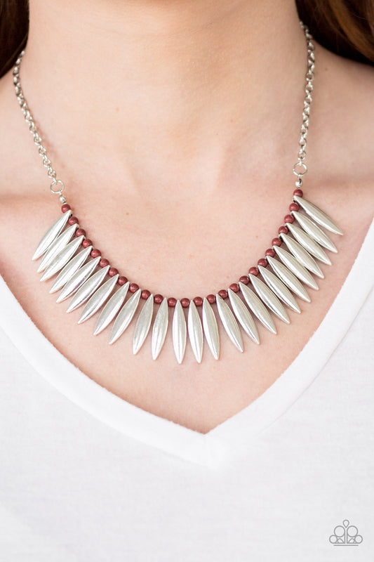 Tameless Tigress - Brown necklace