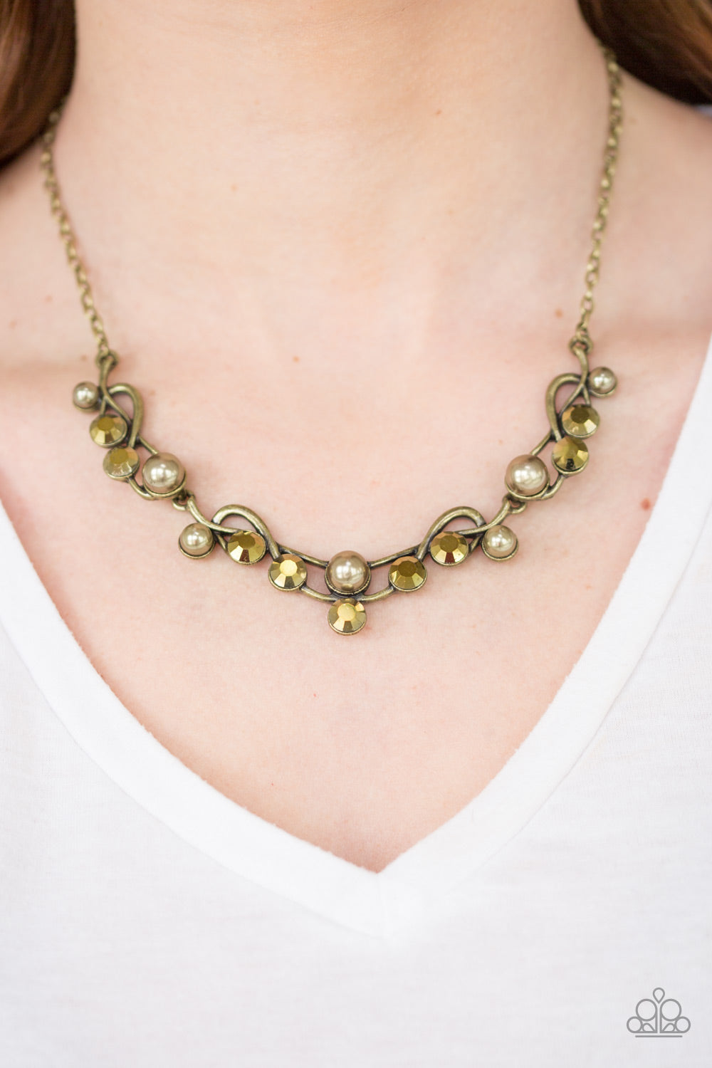 Tie The Knot - Brass necklace