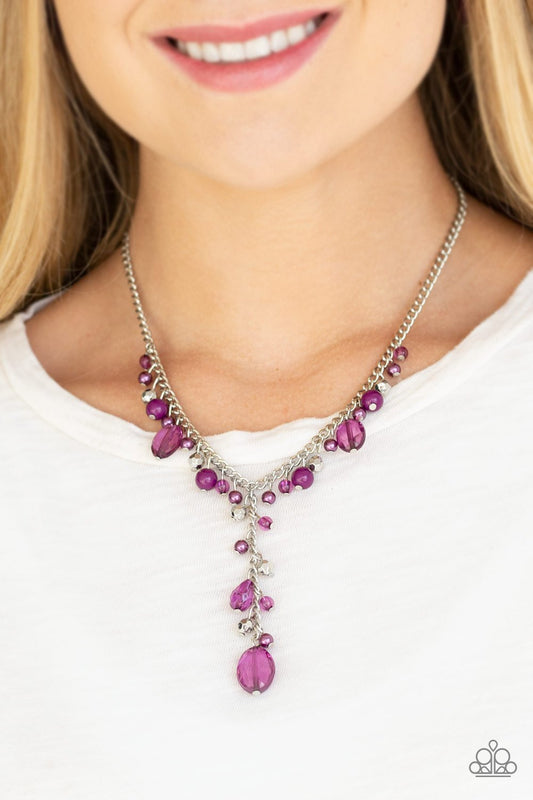 Crystal Couture - Purple necklace