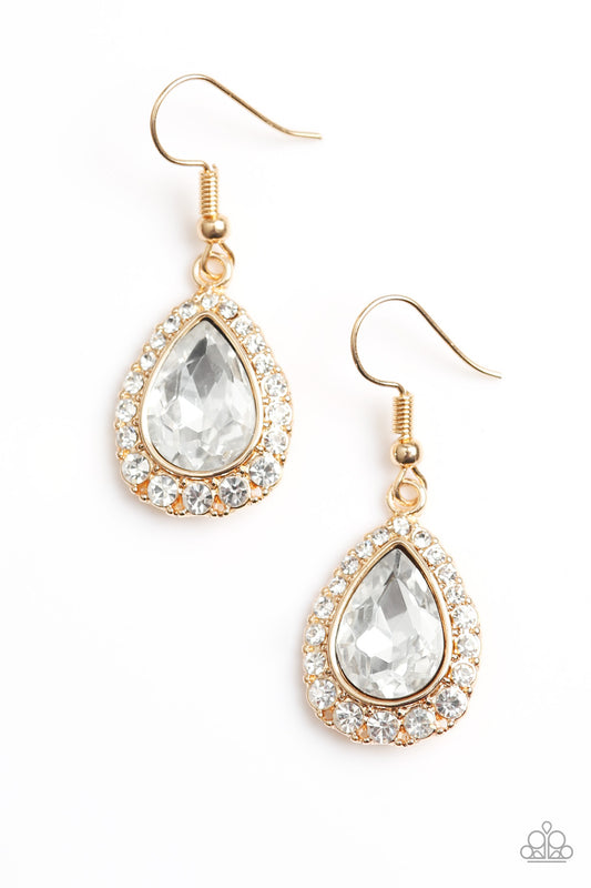 Ready, Set, GLOW! - Gold Earrings