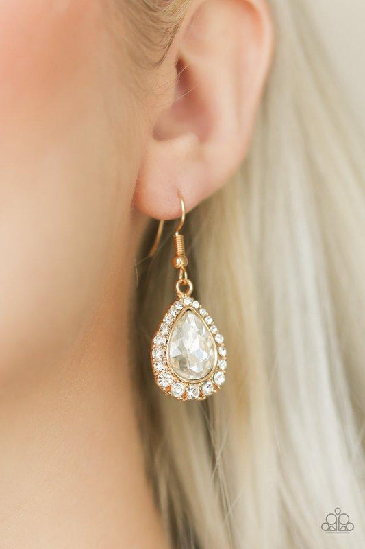 Ready, Set, GLOW! - Gold Earrings