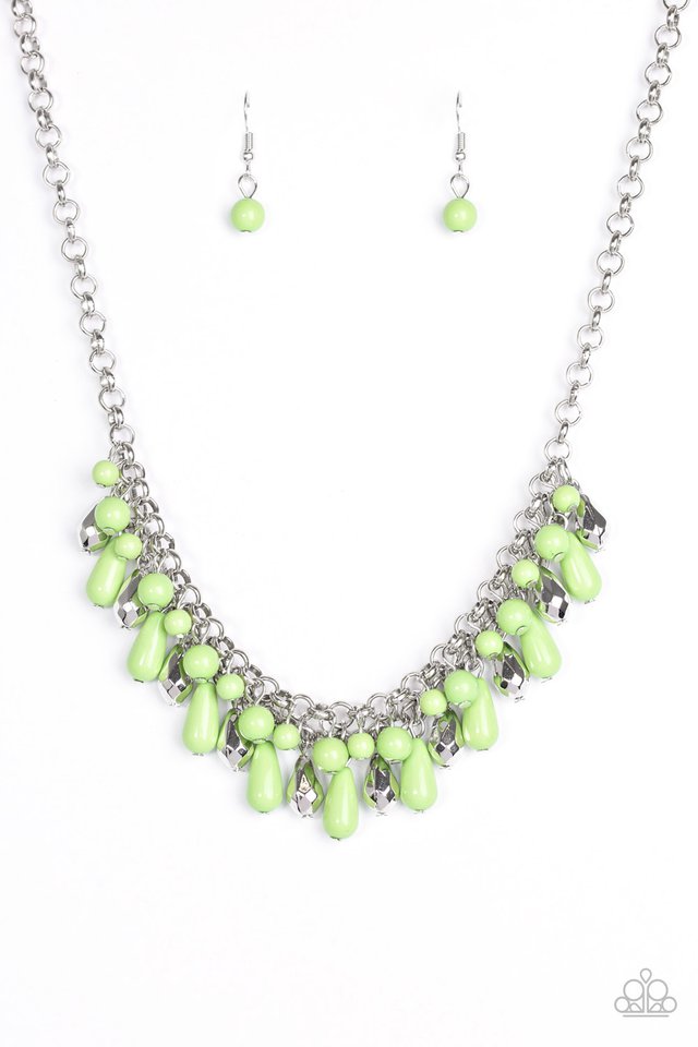 Coastal Cabanas - Green necklace set