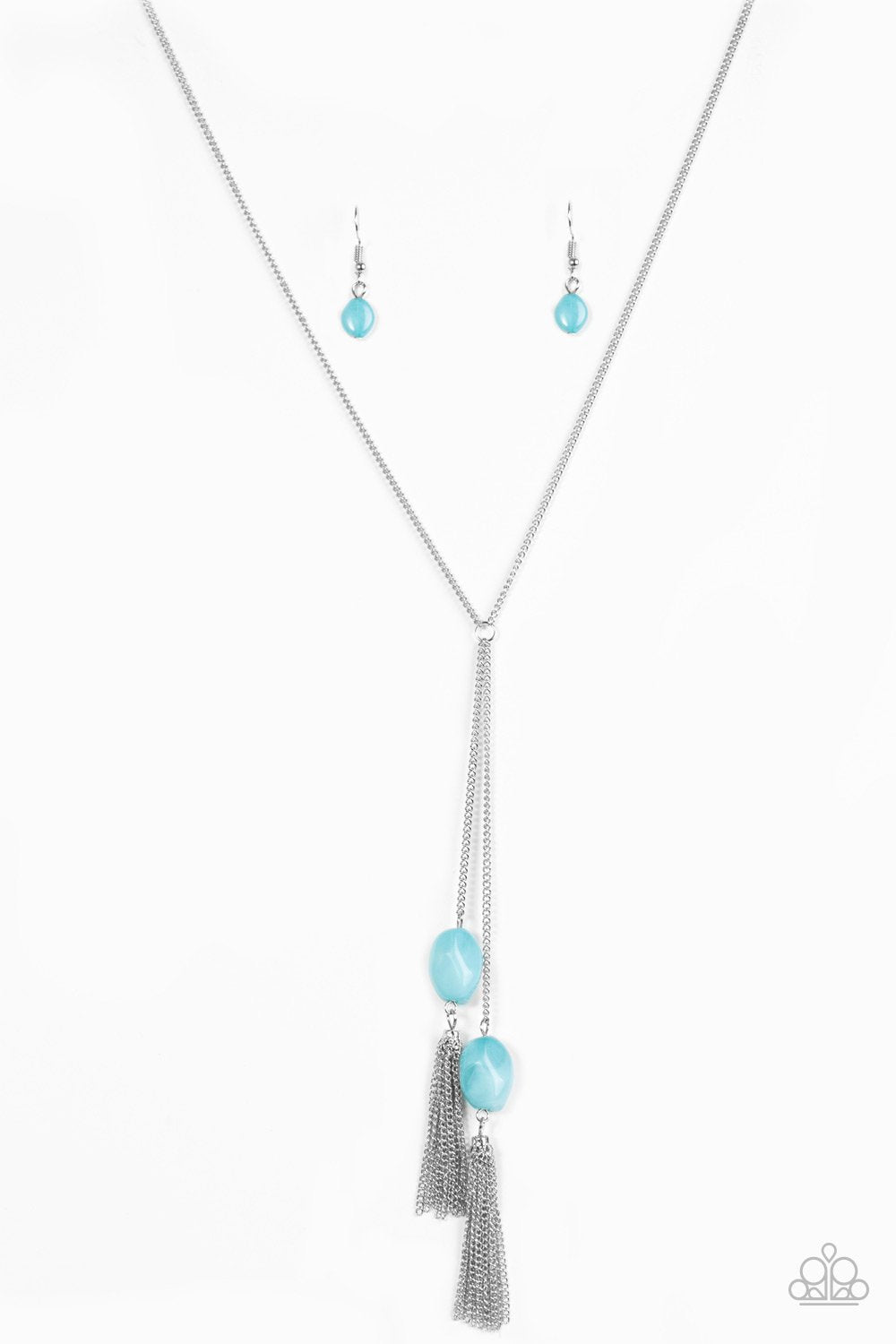 Glow Your Roll - blue necklace