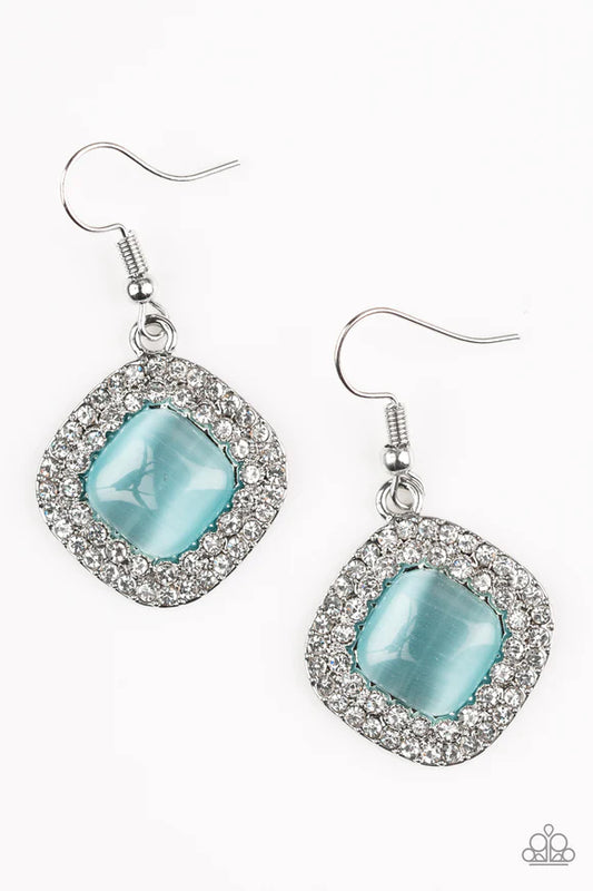 GLAM GLOW- BLUE MOONSTONE EARRINGS