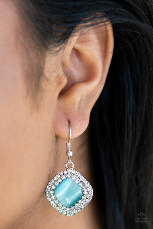GLAM GLOW- BLUE MOONSTONE EARRINGS