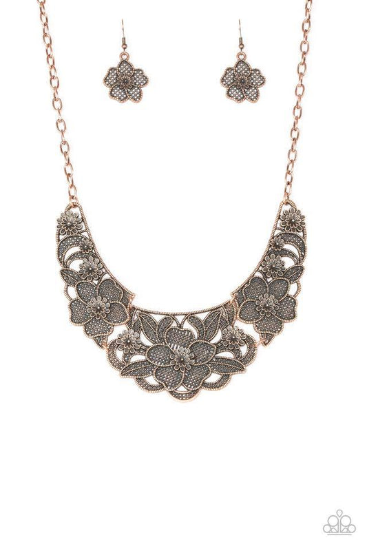 Petunia Paradise - Copper necklace