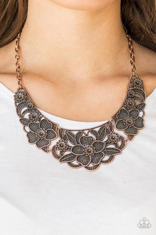 Petunia Paradise - Copper necklace