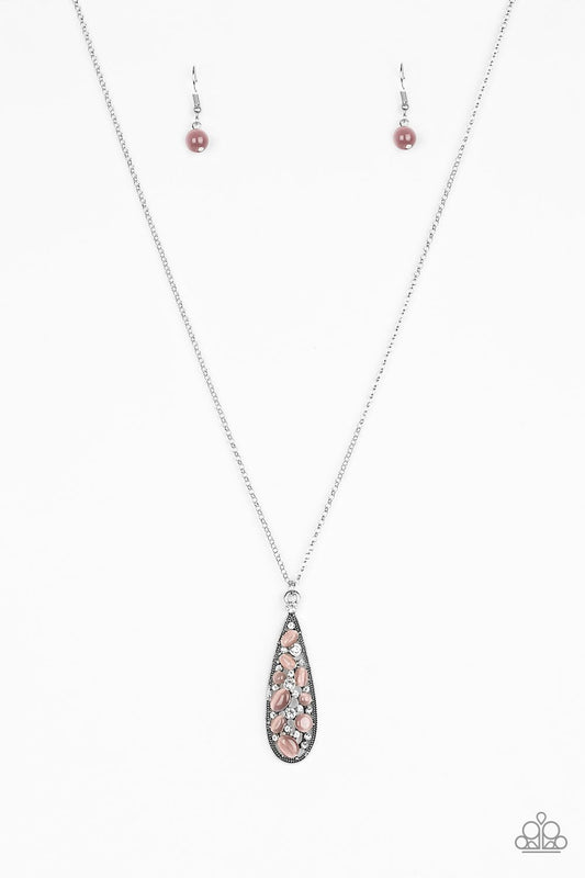 Teardrop Treasure - Purple Necklace