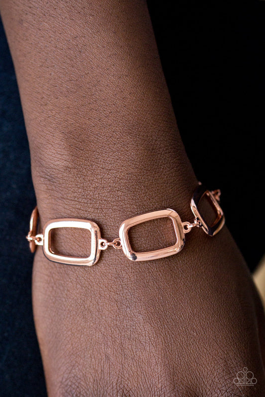 Paparazzi Bracelet "Basic Geometry - Copper"