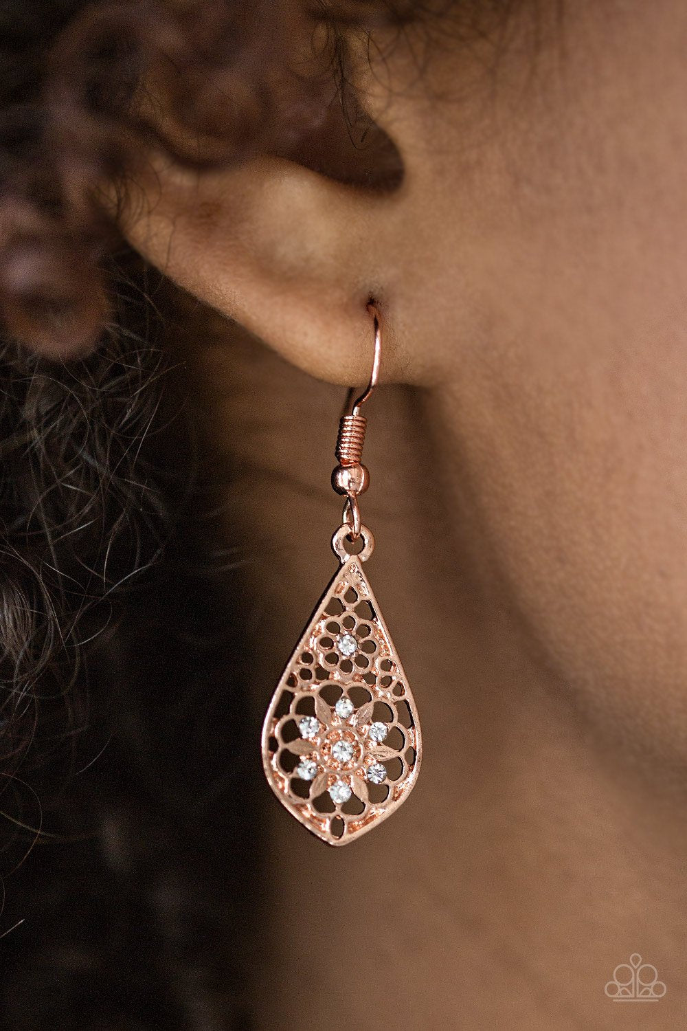 SPRING SPARKLE - COPPER EARRINGS