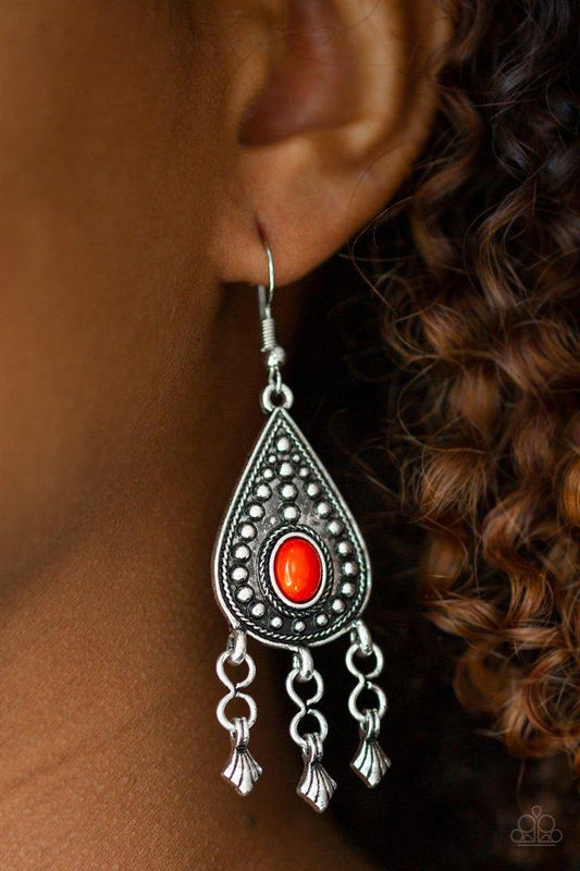 Sahara Song - Red Earrings