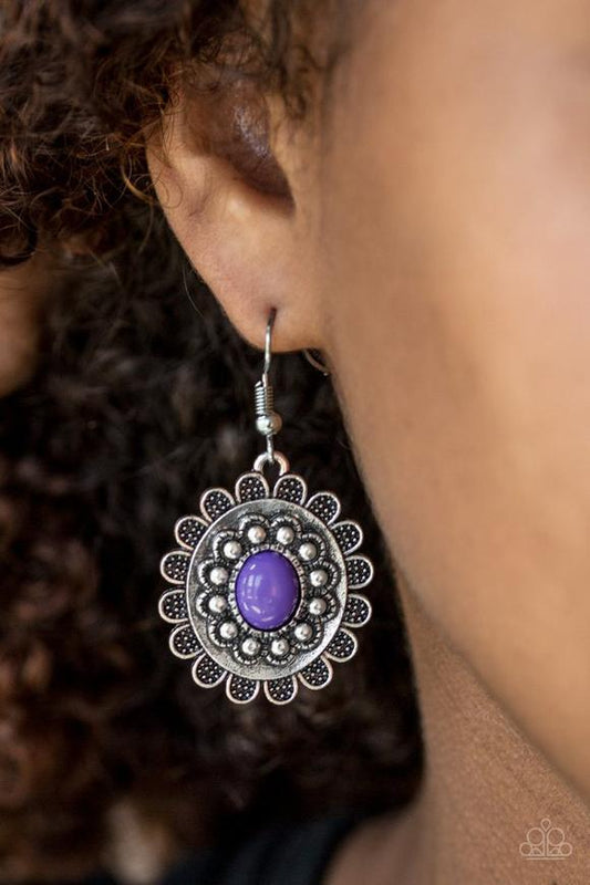 Summer Blooms - Purple Earrings