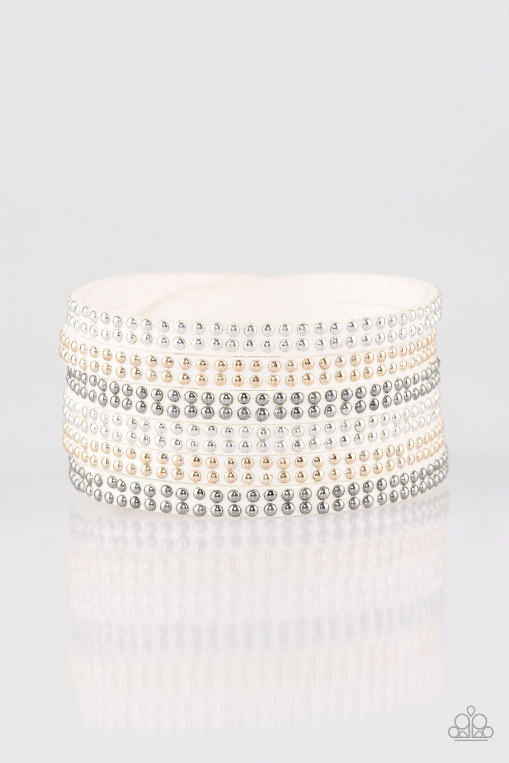 Fight Fire With Fire - White wrap bracelet