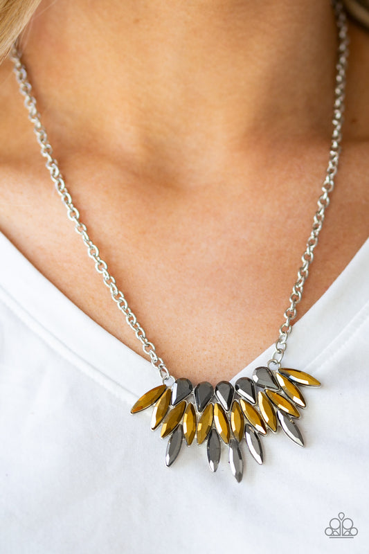 Crown Couture - Brass necklace