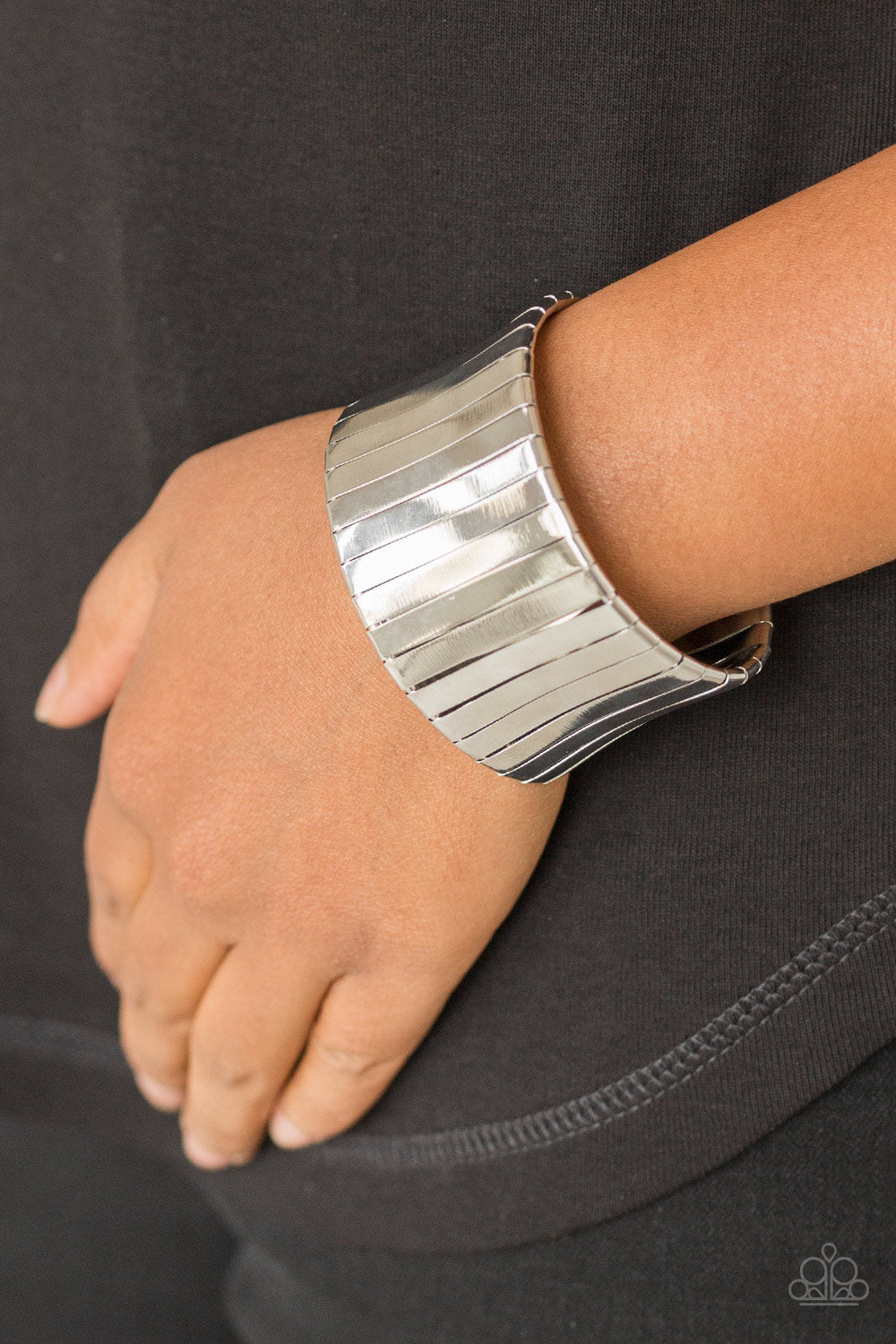 Urban Uptrend - Silver cuff bracelet