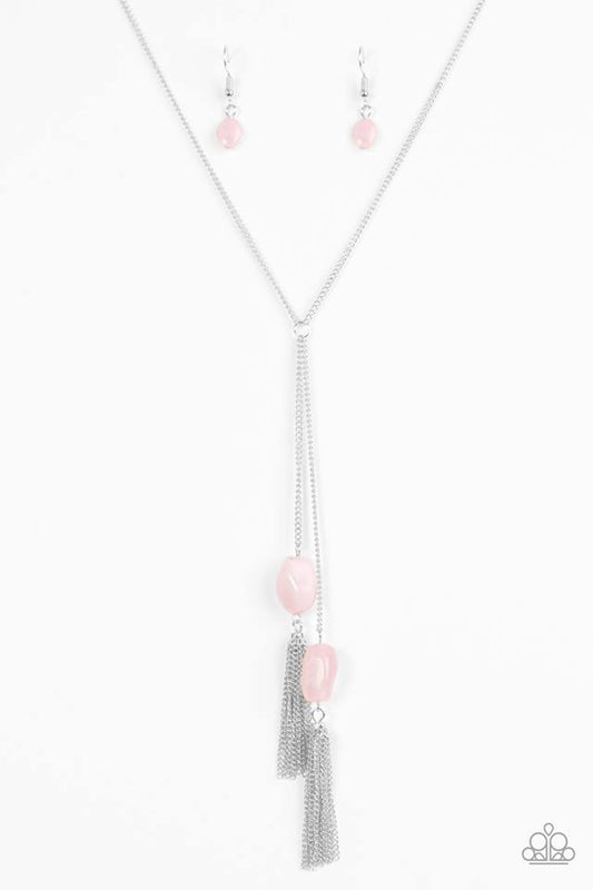 GLOW Your Roll - Pink necklace
