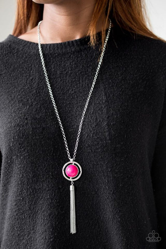 Always Front and Center - Pink necklace