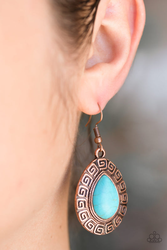 Tribal Tango - Copper Earrings