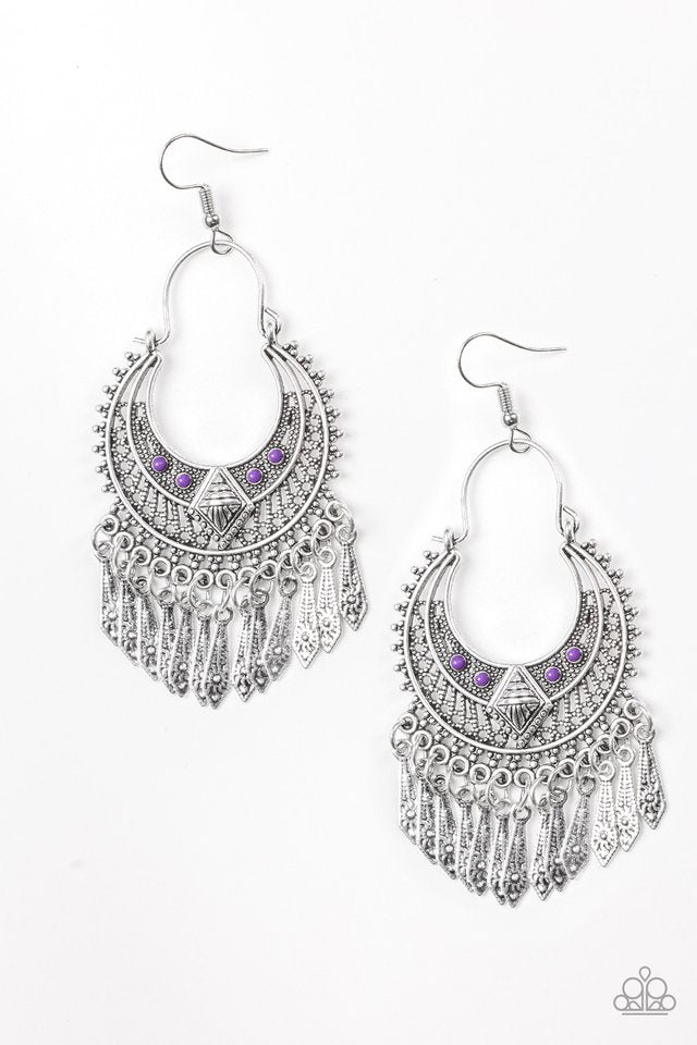 Walk on the Wildside - Purple earrings