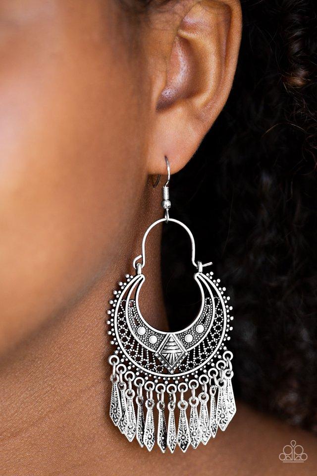 Walk On The Wildside - White earrings