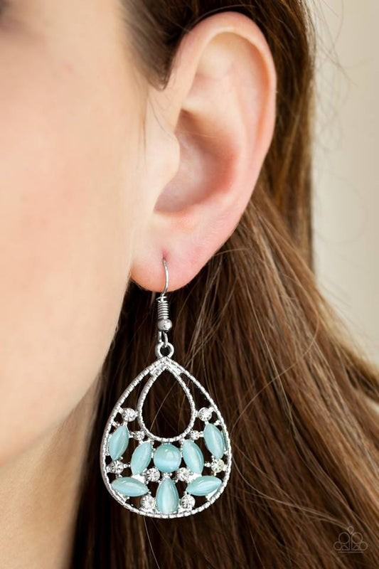 Just DEWing My Thing - Blue moonstone earrings