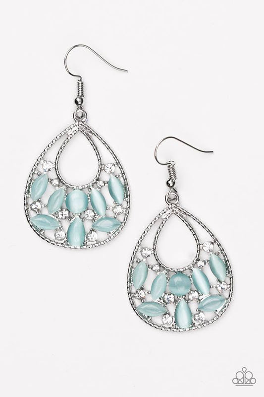Just DEWing My Thing - Blue moonstone earrings